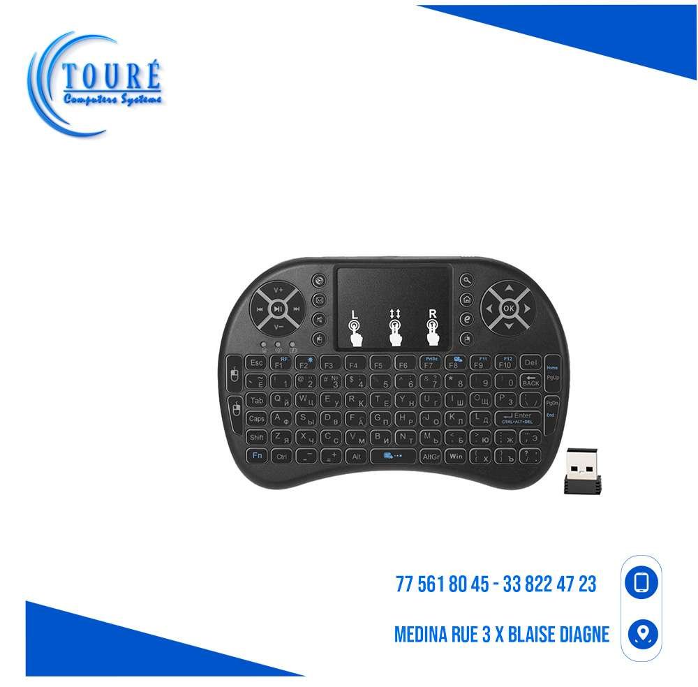 0604202669d415219076f.jpeg CLAVIER RII MINI I8 2.4 G SANS FIL AVEC PAVÉ TACTILE – Image 1
