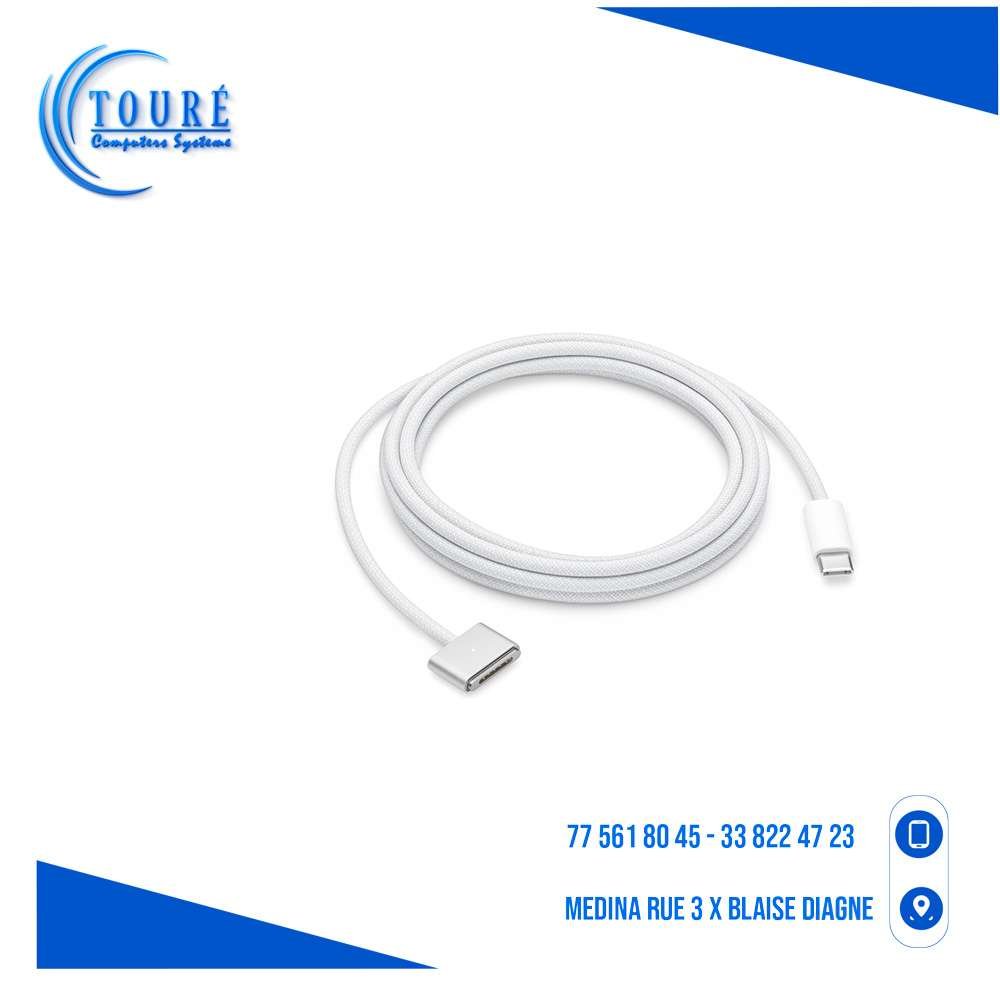 0604202669d4169cb47f9.jpeg Câble USB-C vers MagSafe 3 – Image 1