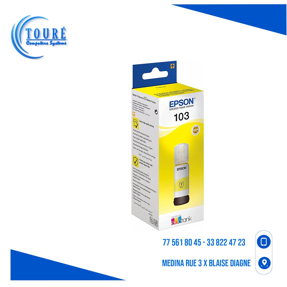 0604202669d4216134053.jpeg EPSON CARTOUCHE EPSON 103 JAUNE ECOTANK – Image 1