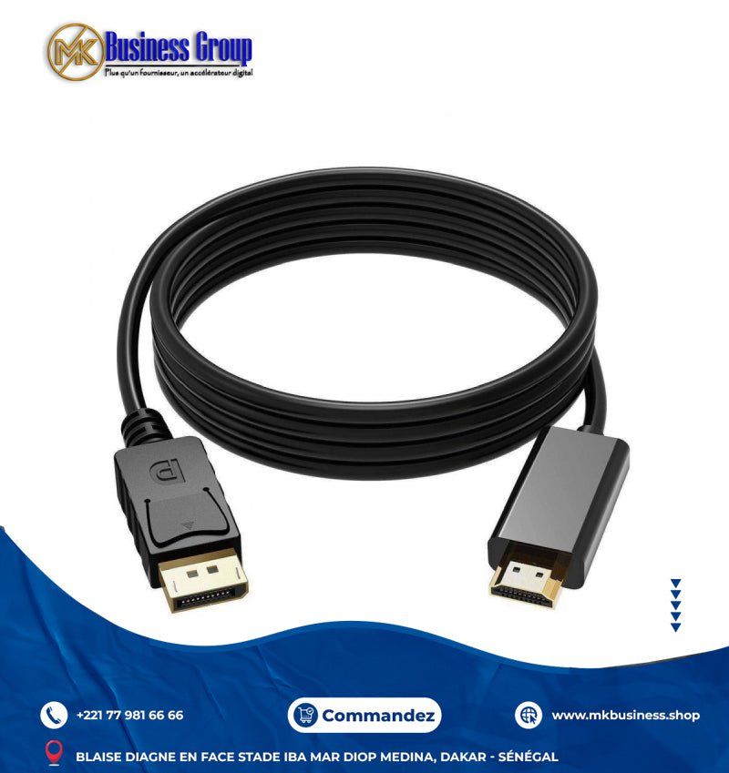 IMG-0322 Câble DisplayPort vers HDMI – Image 1