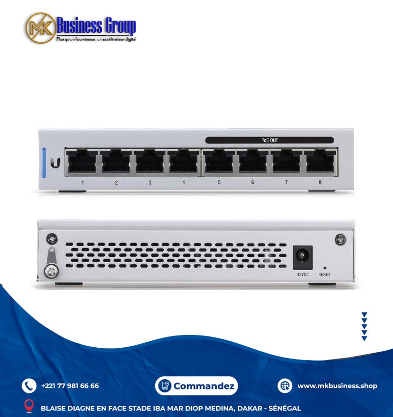 IMG-0504 Ubiquiti UniFi Switch US-8-60W – Switch 8 ports Gigabit PoE – Image 1