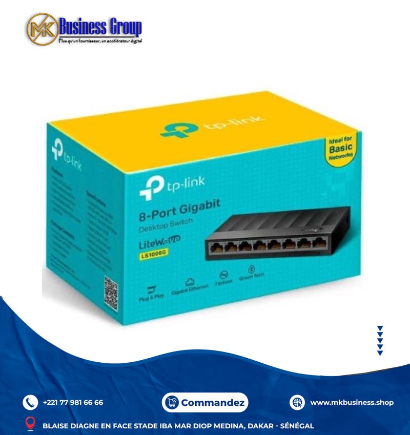 IMG-9091 TP-LINK LS1008G Switch Ethernet 8 ports Gigabit – Image 1