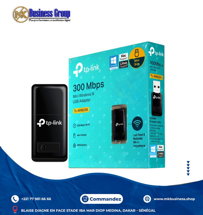 IMG-9095 Adaptateur USB mini sans fil N Tp-Link 300mbps – Image 1