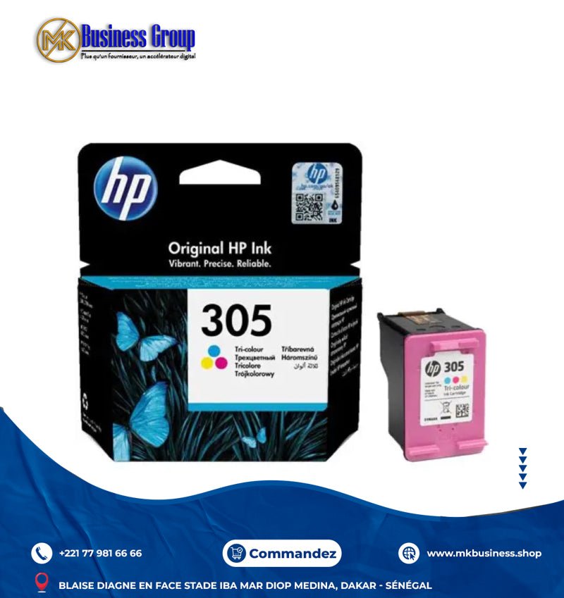 IMG-9139 Cartouche d’encre couleur HP 305 d’origine – Image 1